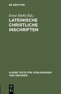 Produktbild: Lateinische christliche Inschriften