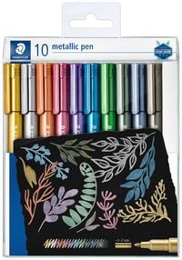 Produktbild: STAEDTLER 8323 Metallic pen, Etui mit 10 sortierten Farben, 8323 TB10