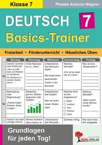Produktbild: Deutsch-Basics-Trainer / Klasse 7