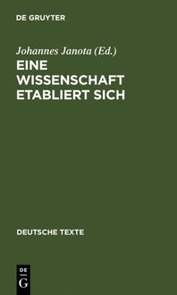 Produktbild: Eine Wissenschaft etabliert sich