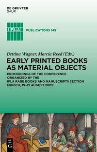 Produktbild: Early Printed Books as Material Objects