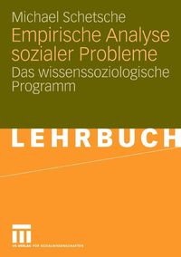 Produktbild: Empirische Analyse sozialer Probleme