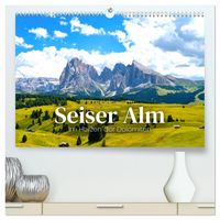 Produktbild: Seiser Alm - Im Herzen der Dolomiten. (hochwertiger Premium Wandkalender 2026 DIN A2 quer), Kunstdruck in Hochglanz