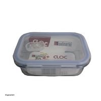 Produktbild: neuetischkultur Frischhaltedose Blau 620 ml Glas mit Kunststoffdeckel