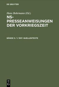 Produktbild: 1937. Quellentexte