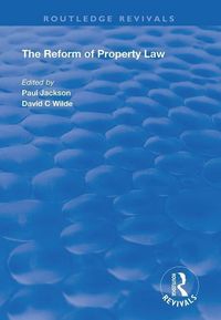 Produktbild: Jackson, P: The Reform of Property Law