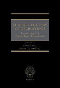 Produktbild: Shaping the Law of Obligations