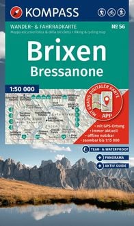 Produktbild: KOMPASS Wanderkarte 56 Brixen / Bressanone 1:50.000