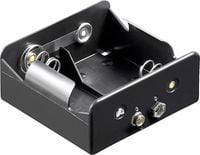Produktbild: Goobay 11452 Batteriehalter 2x Mono (D) Druckknopfanschluss (L x B x H) 73 x 71 x 31 mm