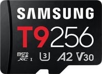 Produktbild: Samsung T9 microSDXC-Karte Retail 256 GB UHS-I U3, A2 Application Performance Class, Class 10, v30 Video Speed Class