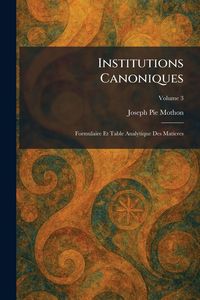 Produktbild: Institutions Canoniques