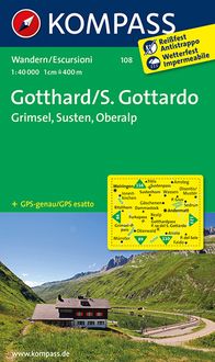 Bild vom Artikel KOMPASS Wanderkarte 108 Gotthard/S. Gottardo - Grimsel - Susten - Oberalp 1:40.000 vom Autor 
