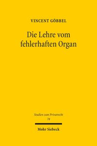 Produktbild: Die Lehre vom fehlerhaften Organ