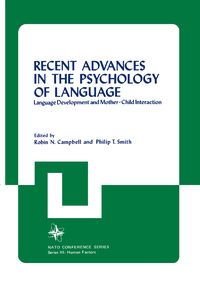 Produktbild: Recent Advances in the Psychology of Language