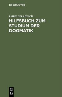 Produktbild: Hilfsbuch zum Studium der Dogmatik