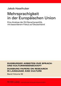 Produktbild: Mehrsprachigkeit in der Europ&auml;ischen Union