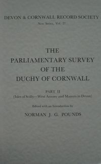 Produktbild: The Parliamentary Survey of the Duchy of Cornwall, Part II