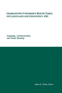 Produktbild: Georgetown University Round Table on Languages and Linguistics (GURT) 1992