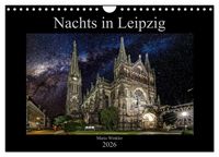 Produktbild: Nachts in Leipzig (Wandkalender 2026 DIN A4 quer), CALVENDO Monatskalender