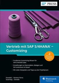 Produktbild: Vertrieb mit SAP S/4HANA - Customizing
