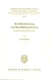 Produktbild: Konfliktforschung und Konfliktbew&auml;ltigung.