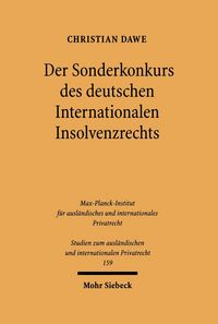 Produktbild: Der Sonderkonkurs des deutschen Internationalen Insolvenzrechts