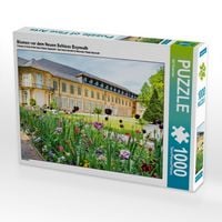 Produktbild: CALVENDO Puzzle Blumen vor dem Neuen Schloss Bayreuth | 1000 Teile Lege-Gr&ouml;&szlig;e 64x48cm Foto-Puzzle f&uuml;r gl&uuml;ckliche Stunden
