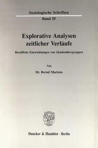 Produktbild: Explorative Analysen zeitlicher Verl&auml;ufe.
