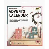Produktbild: Folia Bastelset Adventskalender Bowtiful Christmas 72 Teile