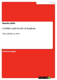 Bild vom Artikel Conflict and  Levels of Analysis vom Autor Natalie Züfle