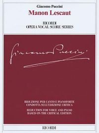 Produktbild: Manon Lescaut Ricordi Opera Vocal Score Series