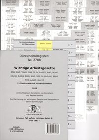 'Dürckheimregister® Arbeitsgesetze Mit Stichworten' Von 'Constantin ...