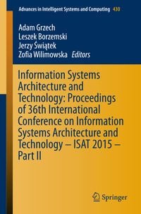 Produktbild: Information Systems Architecture and Technology: Proceedings of 36th International Conference on Information Systems Architecture and Technology &ndash; ISAT 2015 &ndash; Part II