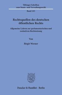 Produktbild: Rechtsquellen des deutschen &ouml;ffentlichen Rechts.