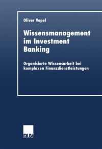 Produktbild: Wissensmanagement im Investment Banking