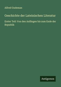 Produktbild: Geschichte der Lateinischen Literatur