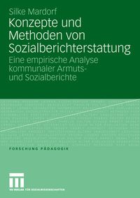 Produktbild: Konzepte und Methoden von Sozialberichterstattung