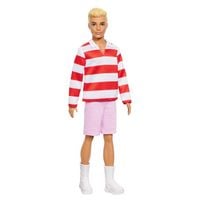 Produktbild: Barbie Fashionista Ken-Puppe - Red and White Strip