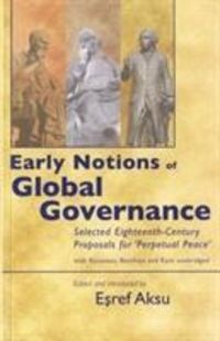 Produktbild: Early Notions of Global Governance