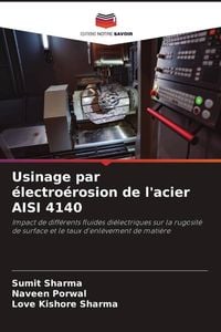 Produktbild: Usinage par &eacute;lectro&eacute;rosion de l'acier AISI 4140