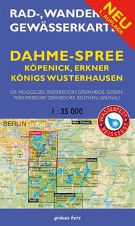 Produktbild: Rad-, Wander- und Gewässerkarte Dahme-Spree: Köpenick, Erkner, Königs Wusterhausen 1:35.000