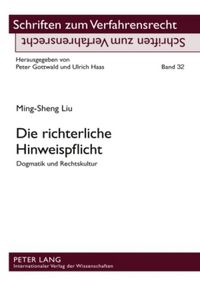 Produktbild: Die richterliche Hinweispflicht