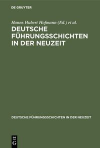 Produktbild: Deutsche F&uuml;hrungsschichten in der Neuzeit