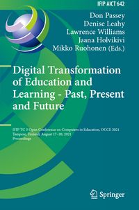 Produktbild: Digital Transformation of Education and Learning - Past, Present and Future