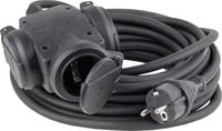 Produktbild: AS Schwabe 60445 Strom Verl&auml;ngerungskabel 16A Schwarz 5.00m H07RN-F 3G 2,5mm&sup2;