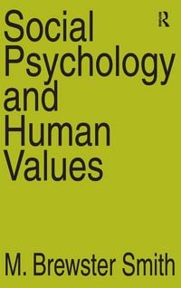 Produktbild: Social Psychology and Human Values