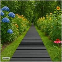 Produktbild: HTI-Living HTI-Living Gartenweg 520 cm Holzbohlenoptik Grau