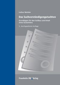 Produktbild: Das Sachverst&auml;ndigengutachten.