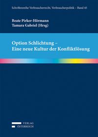 Produktbild: Option Schlichtung - Eine neue Kultur der Konfliktl&ouml;sung