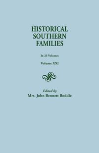 Produktbild: Historical Southern Families. in 23 Volumes. Volume XXI